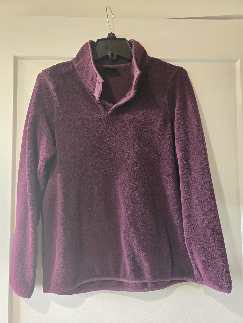 32 Degrees Plum Fleece Funnel Neck Pullover